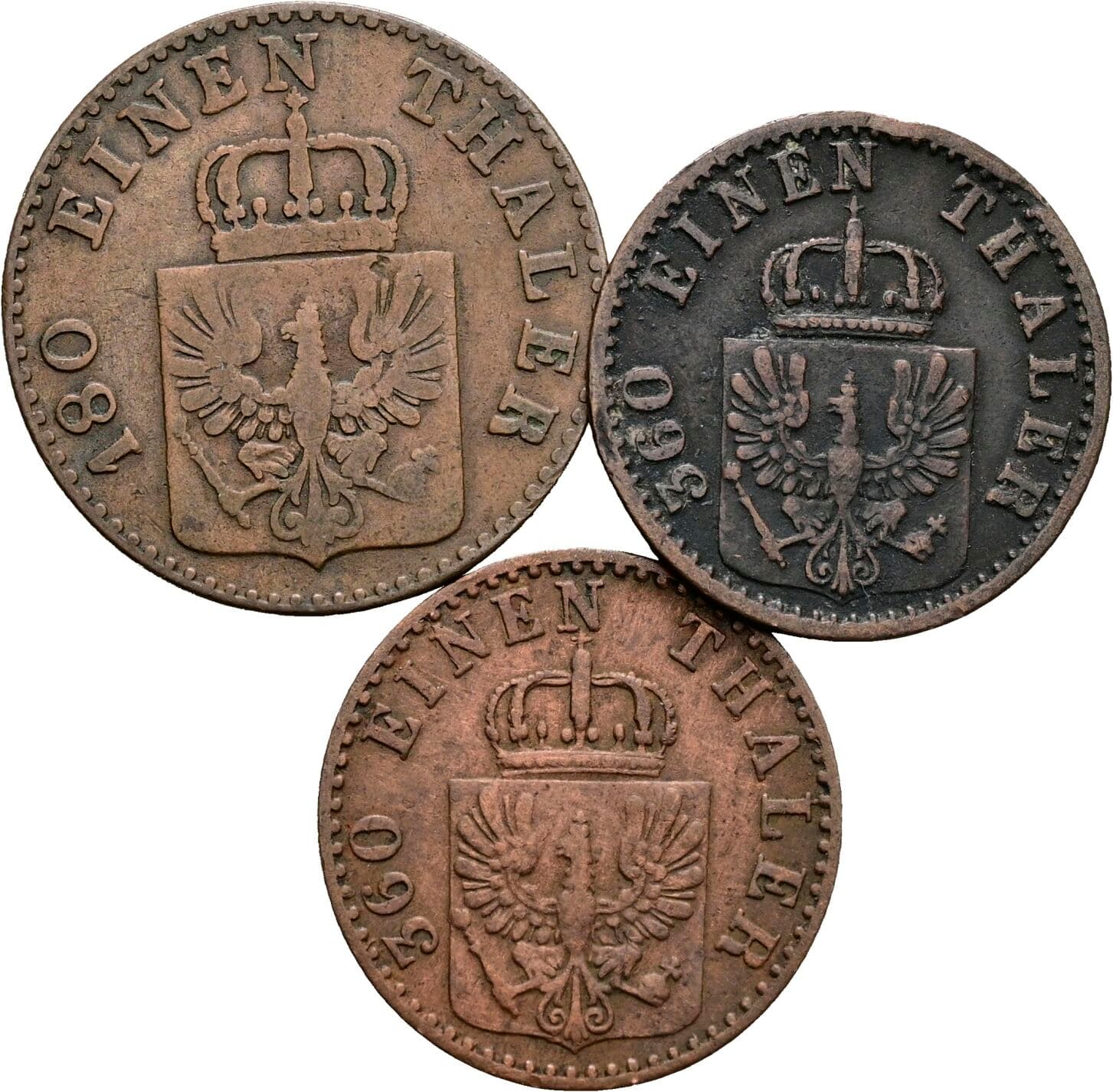 Lot 3 Stück Pfennig