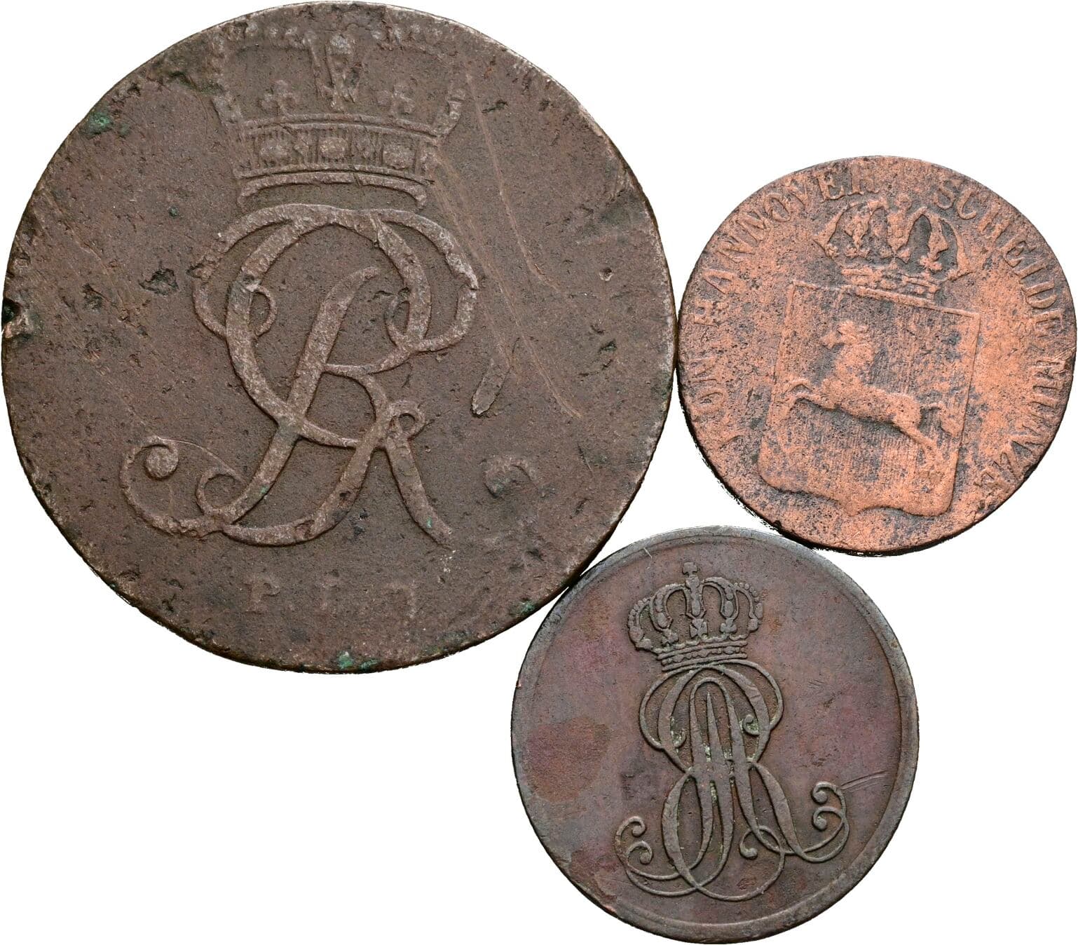 Lot 3 Stück Münzen – Rückseite