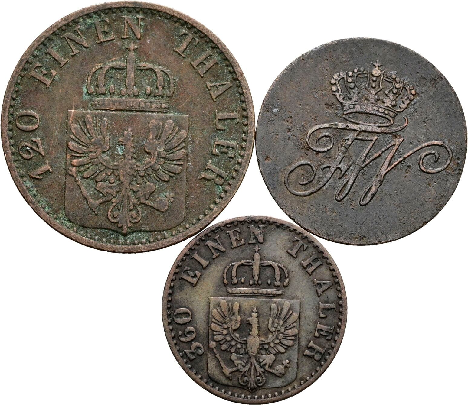 Lot 3 Stück Münzen – Rückseite