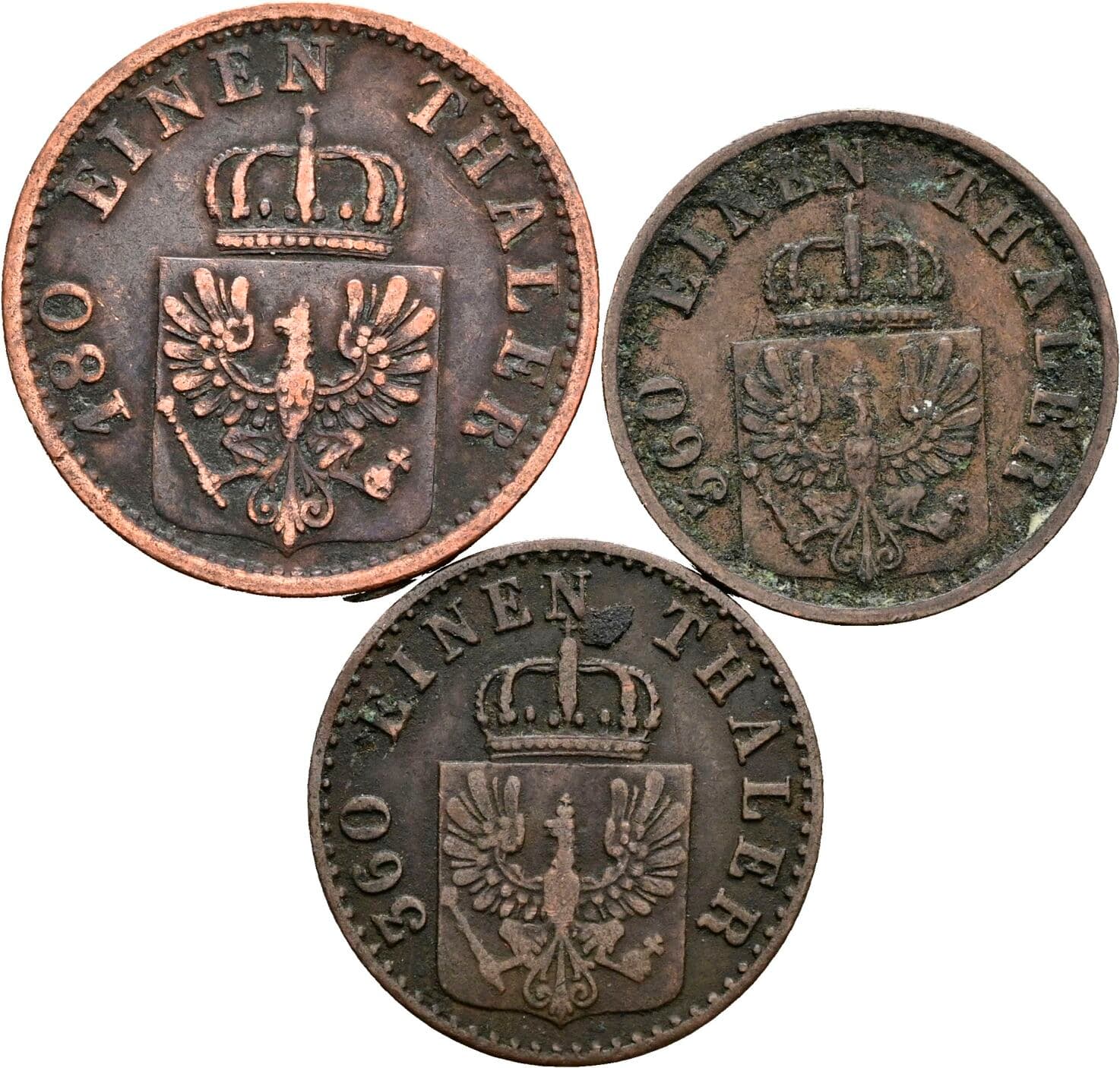 Lot 3 Stück Münzen