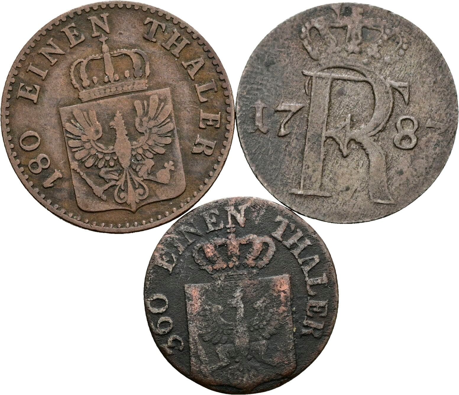 Lot 3 Stück Münzen