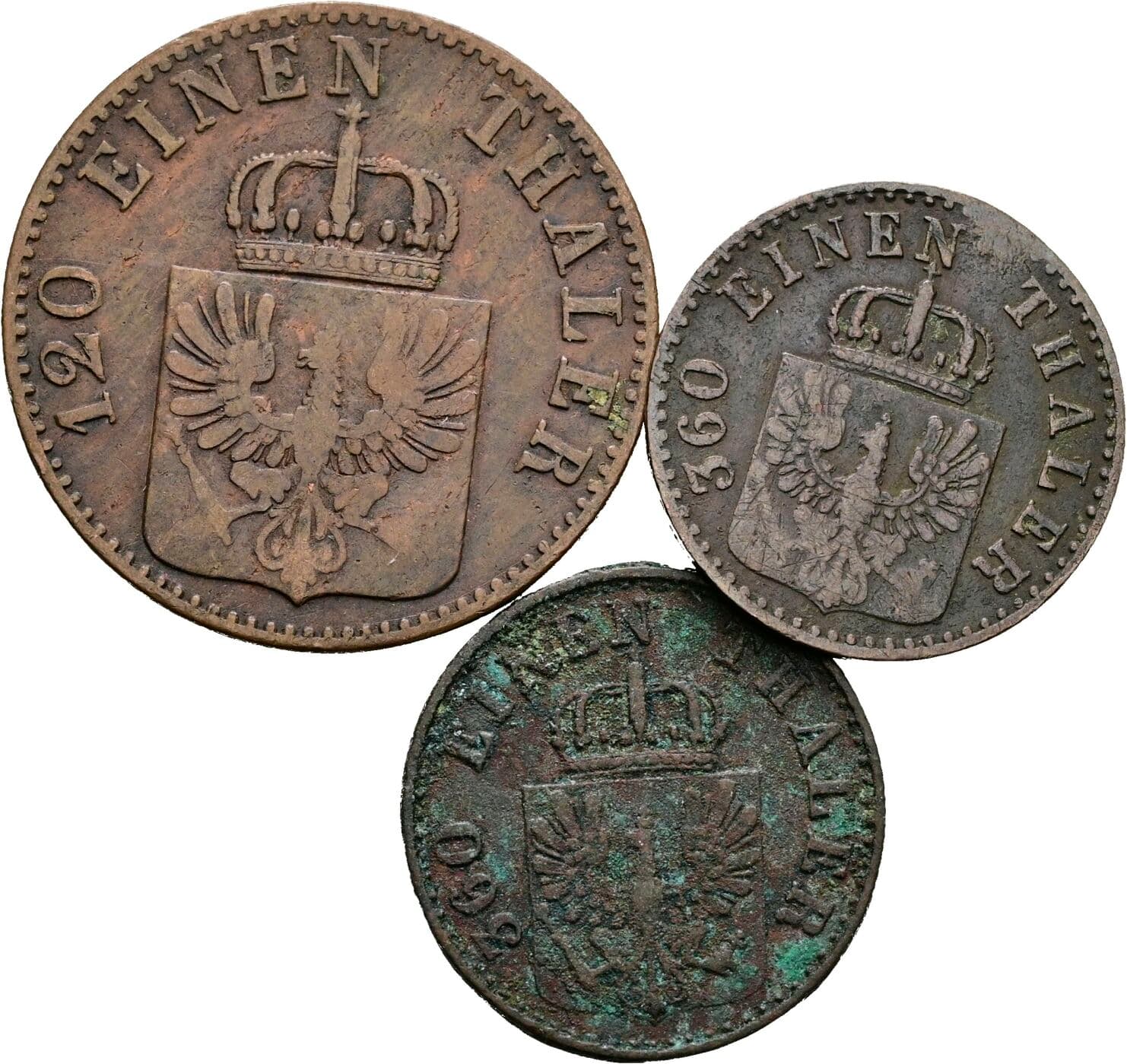 Lot 3 Stück Pfennig