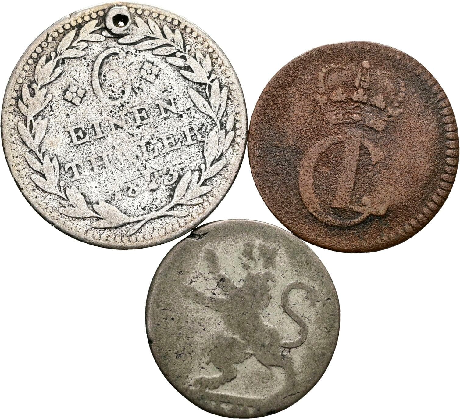 Lot 3 Stück Münzen