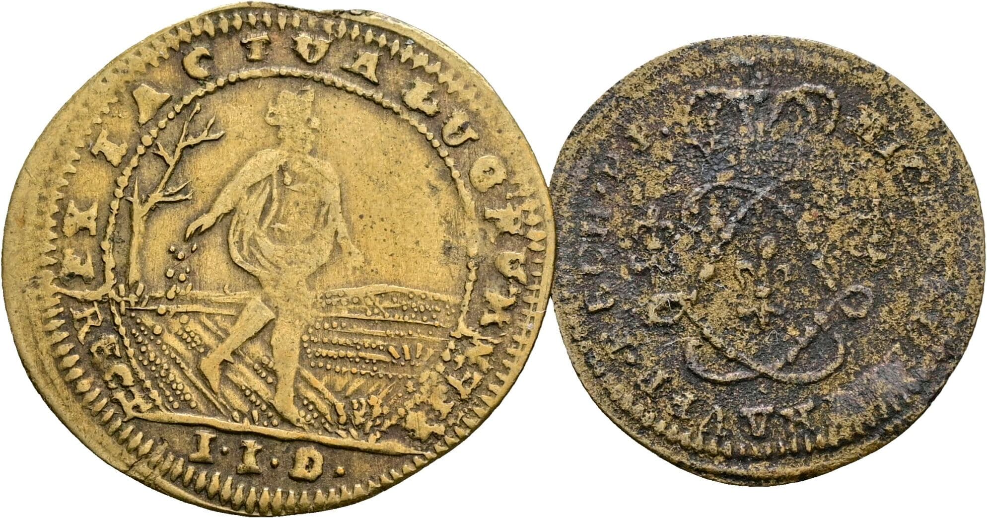 Lot 2 Stück Rechenpfennige