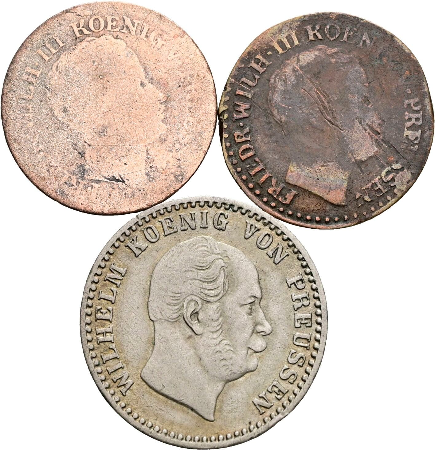 Lot 3 Stück Silbergroschen