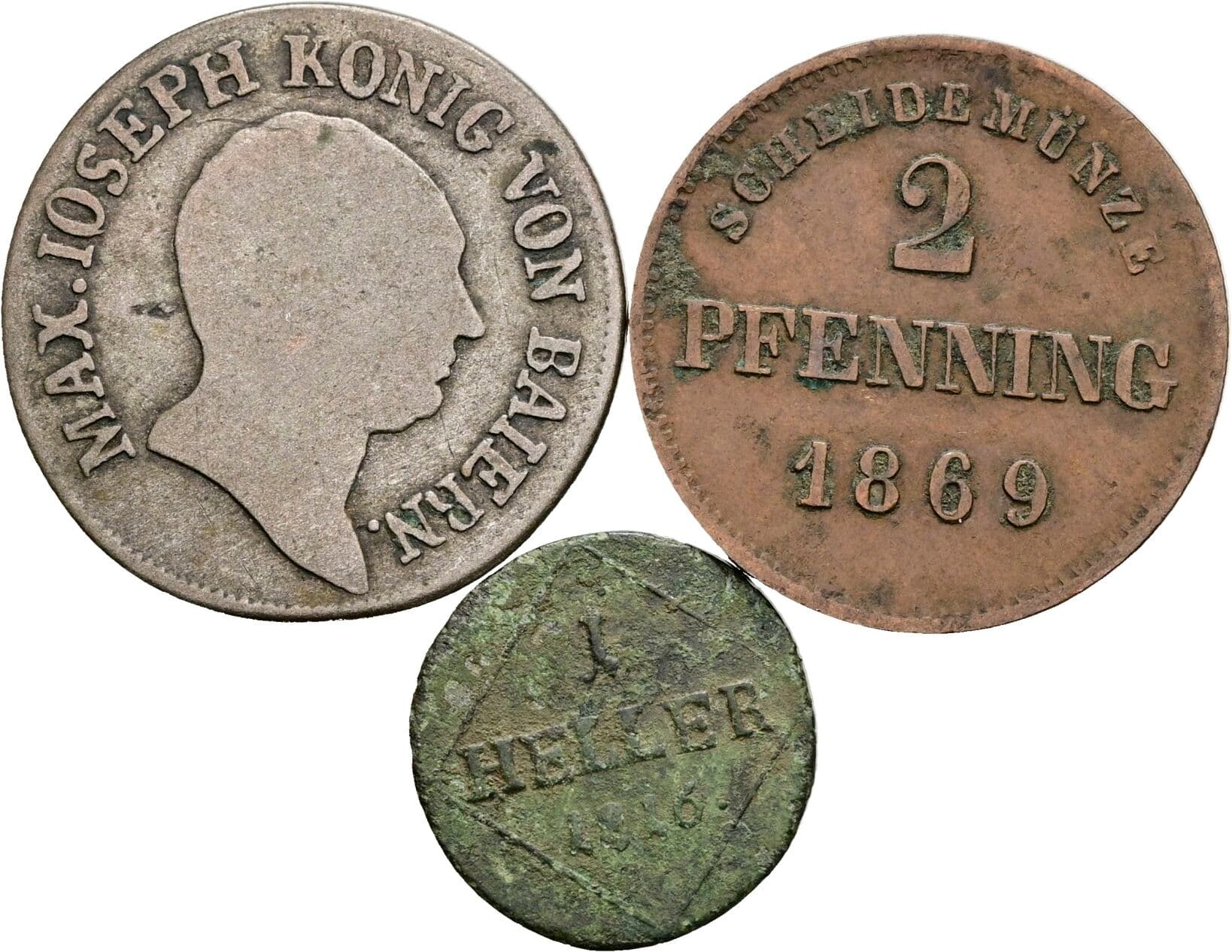 Lot 3 Stück Münzen