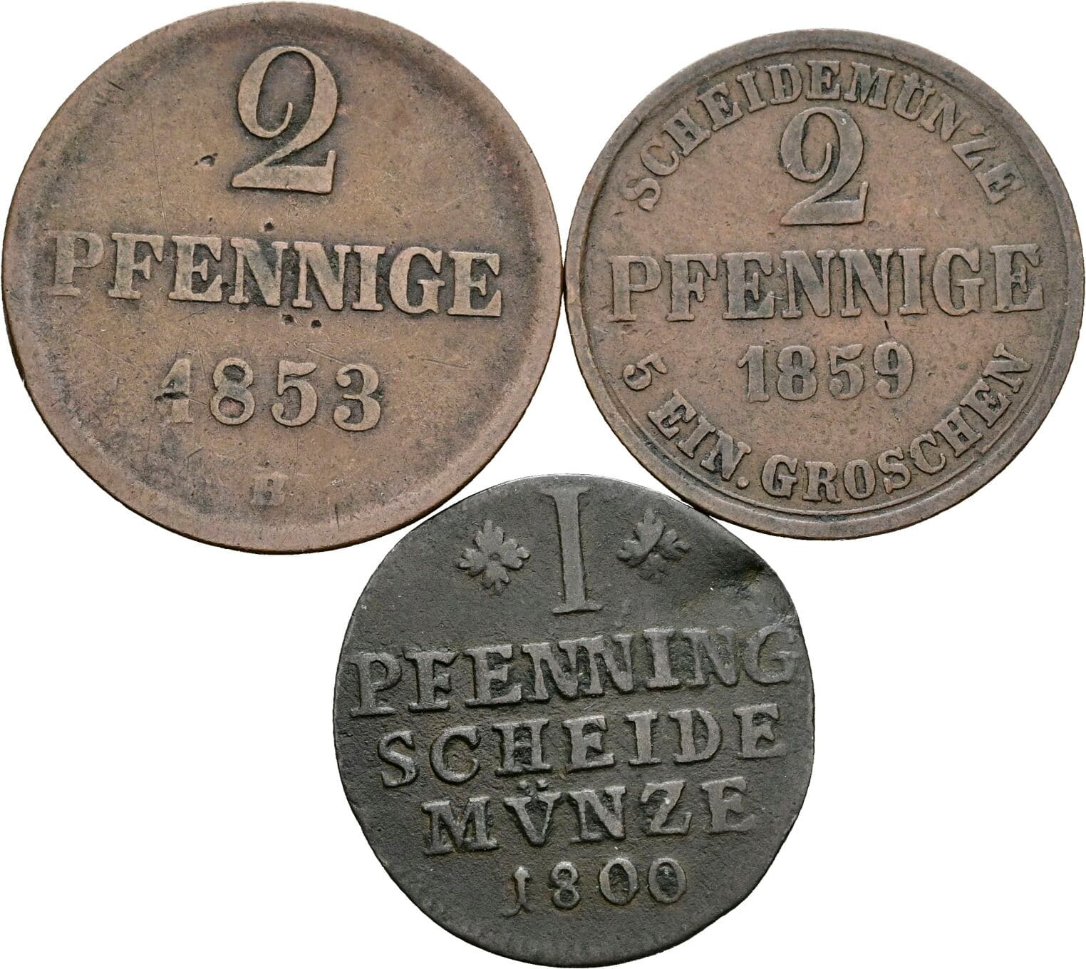 Lot 3 Stück Münzen