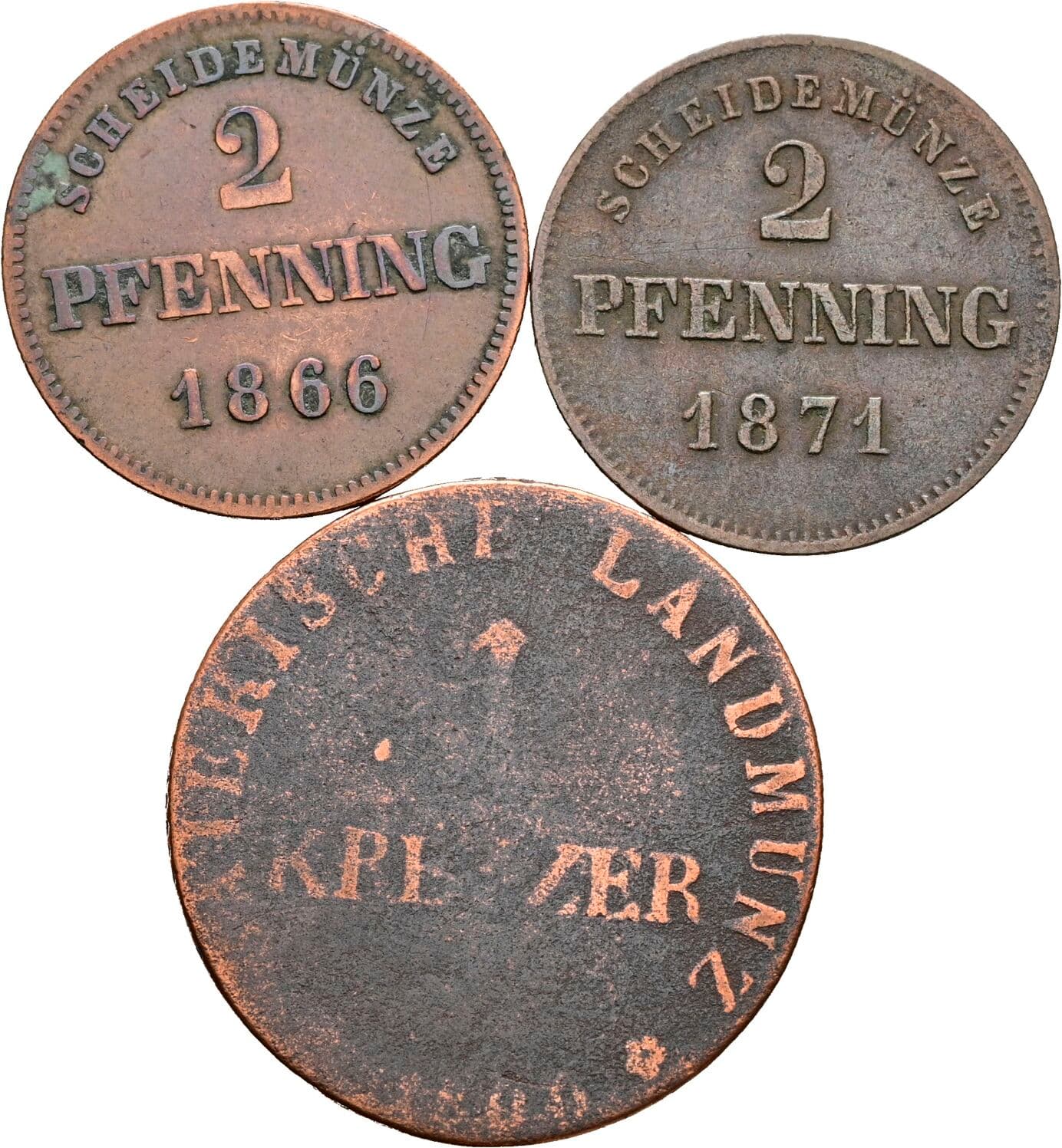 Lot 3 Stück Münzen