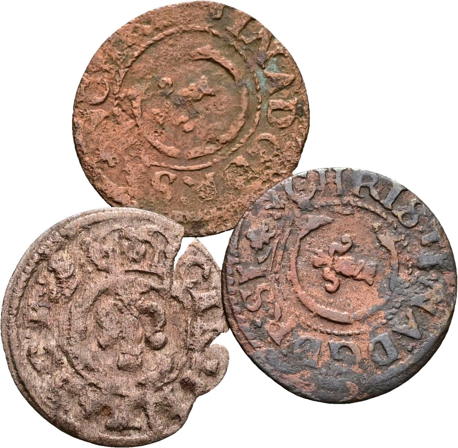 3 Stück Solidus Shilling