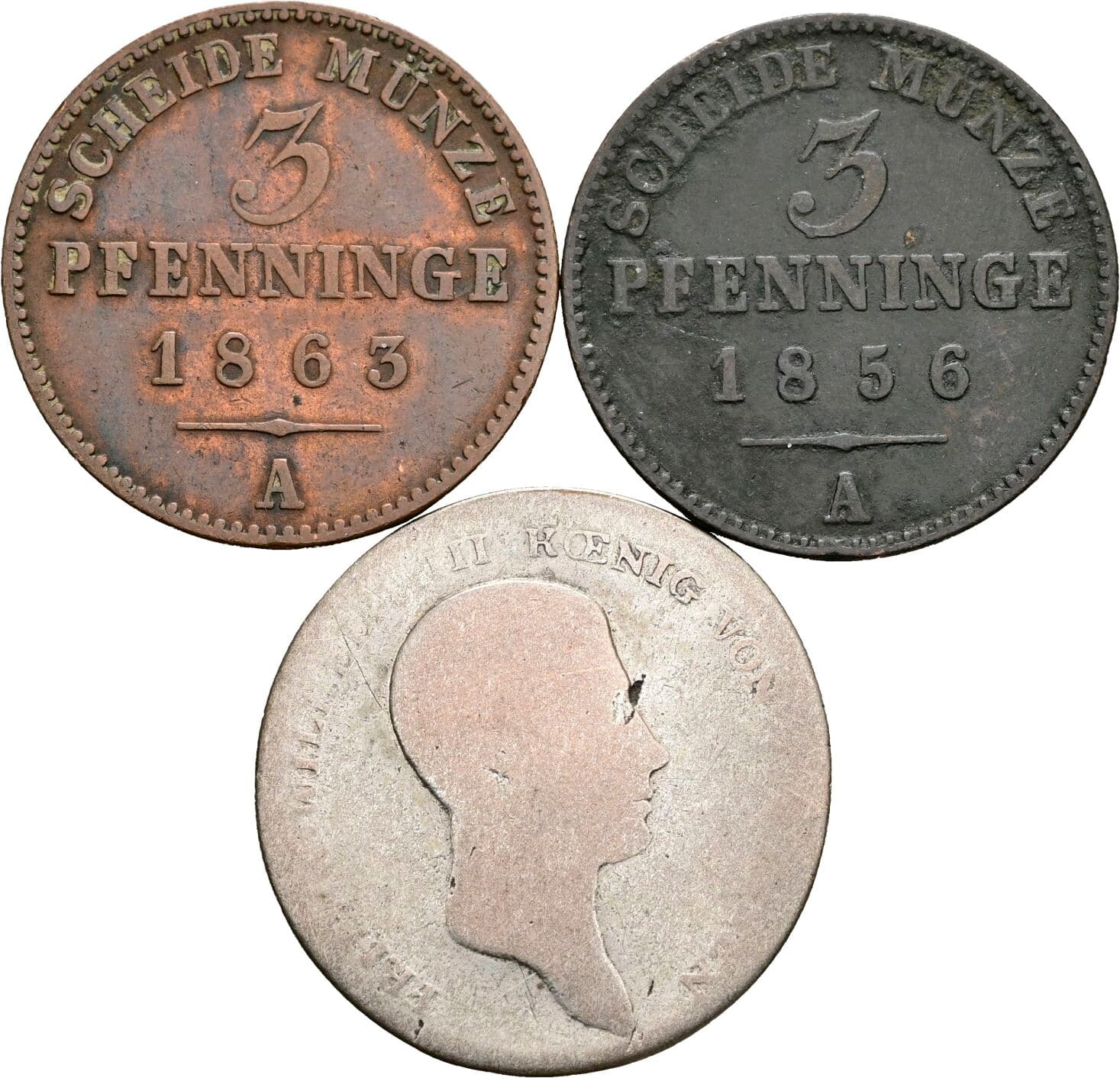 Lot 3 Stück Münzen