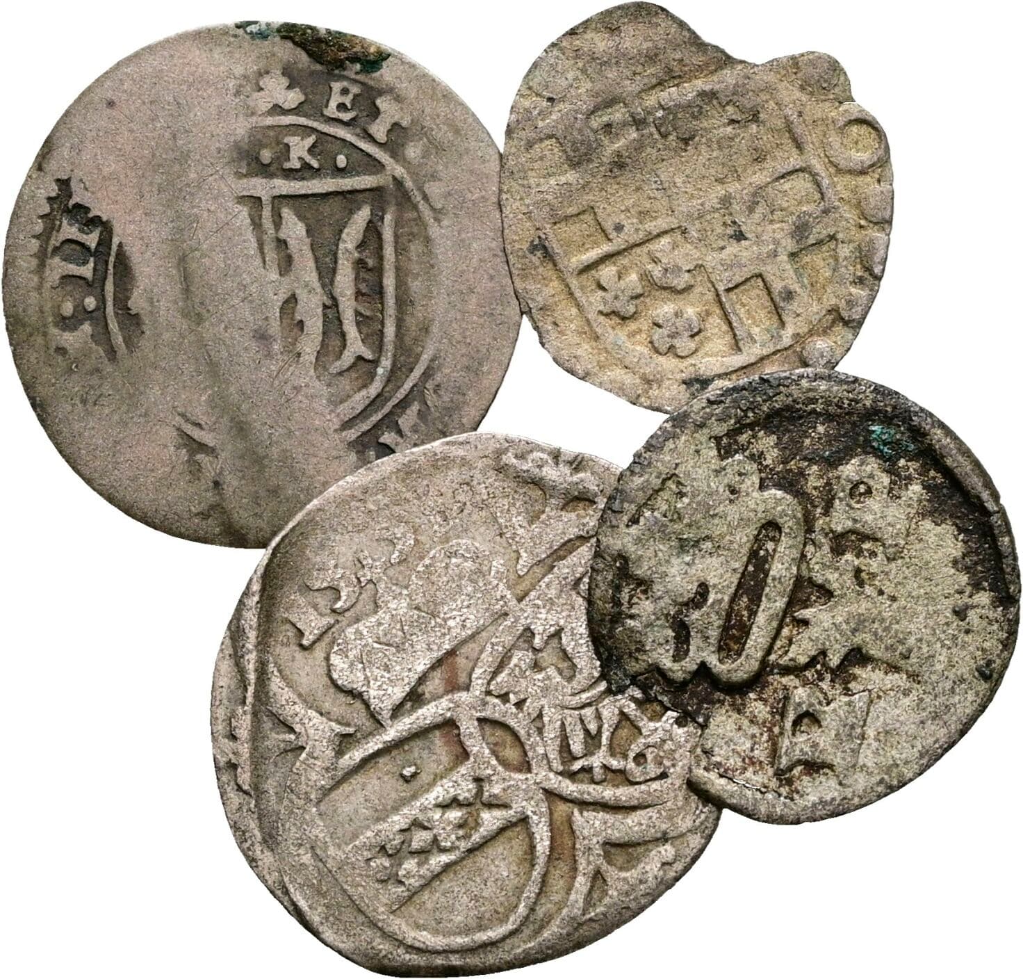 Lot 4 Stück Münzen