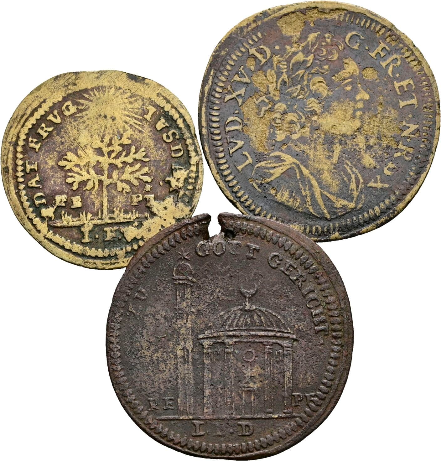 Lot 3 Stück Rechenpfennige