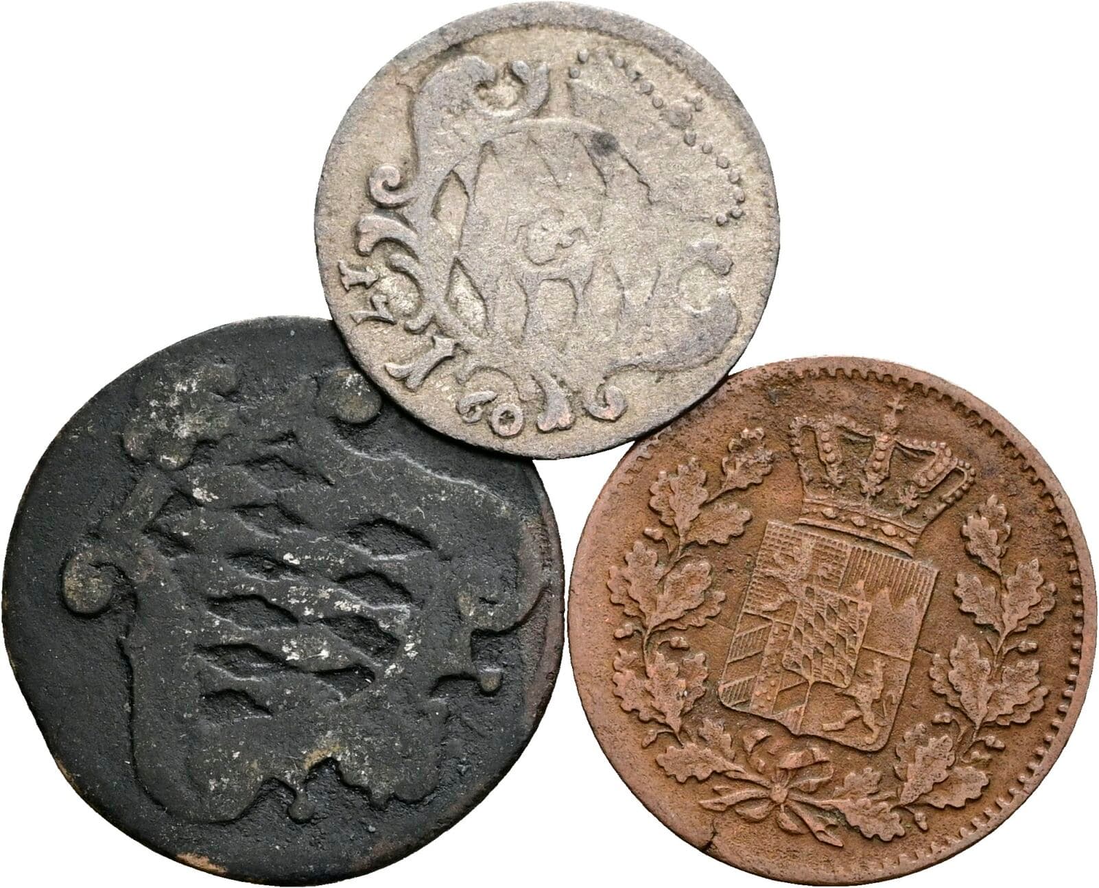 Lot 3 Stück Münzen – Rückseite
