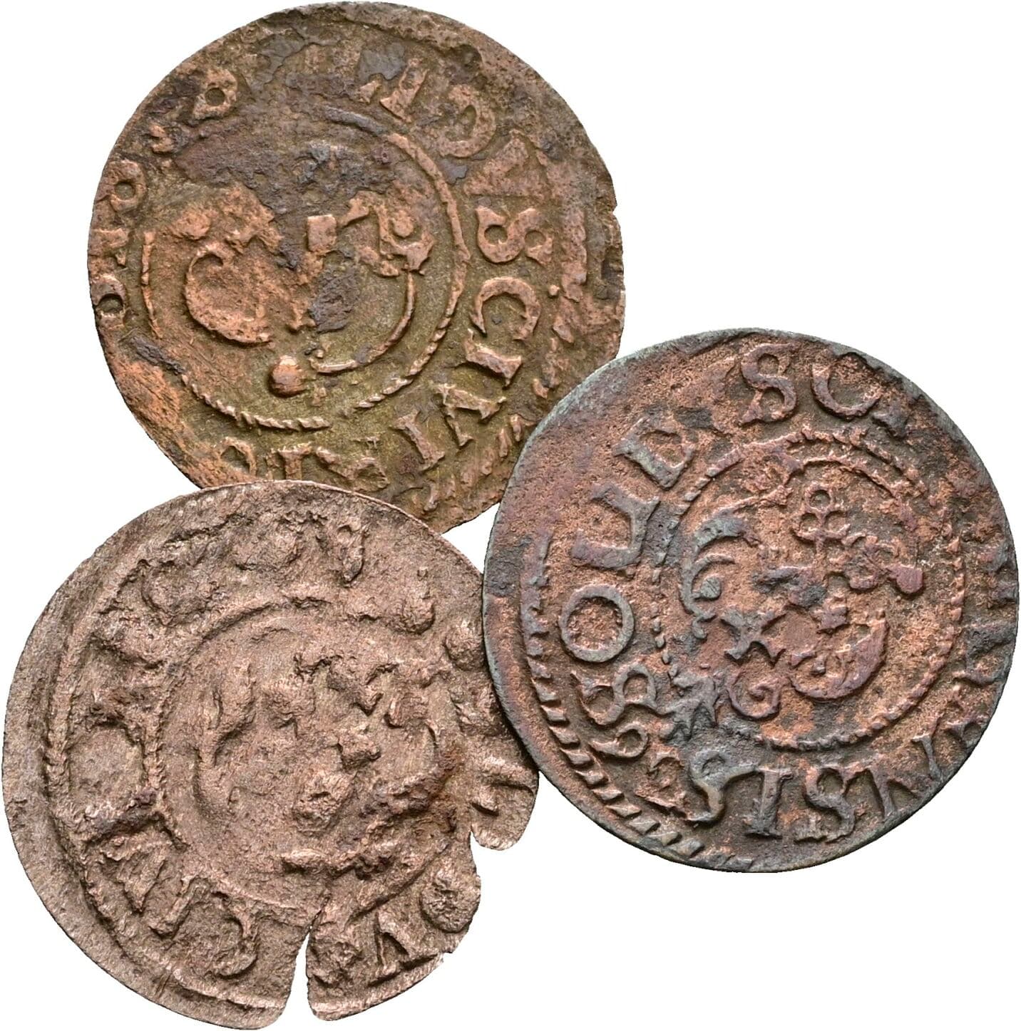 3 Stück Solidus Shilling