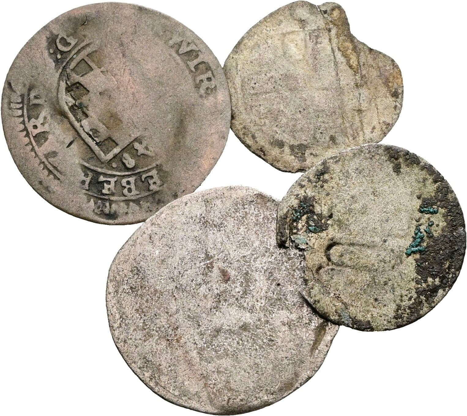 Lot 4 Stück Münzen