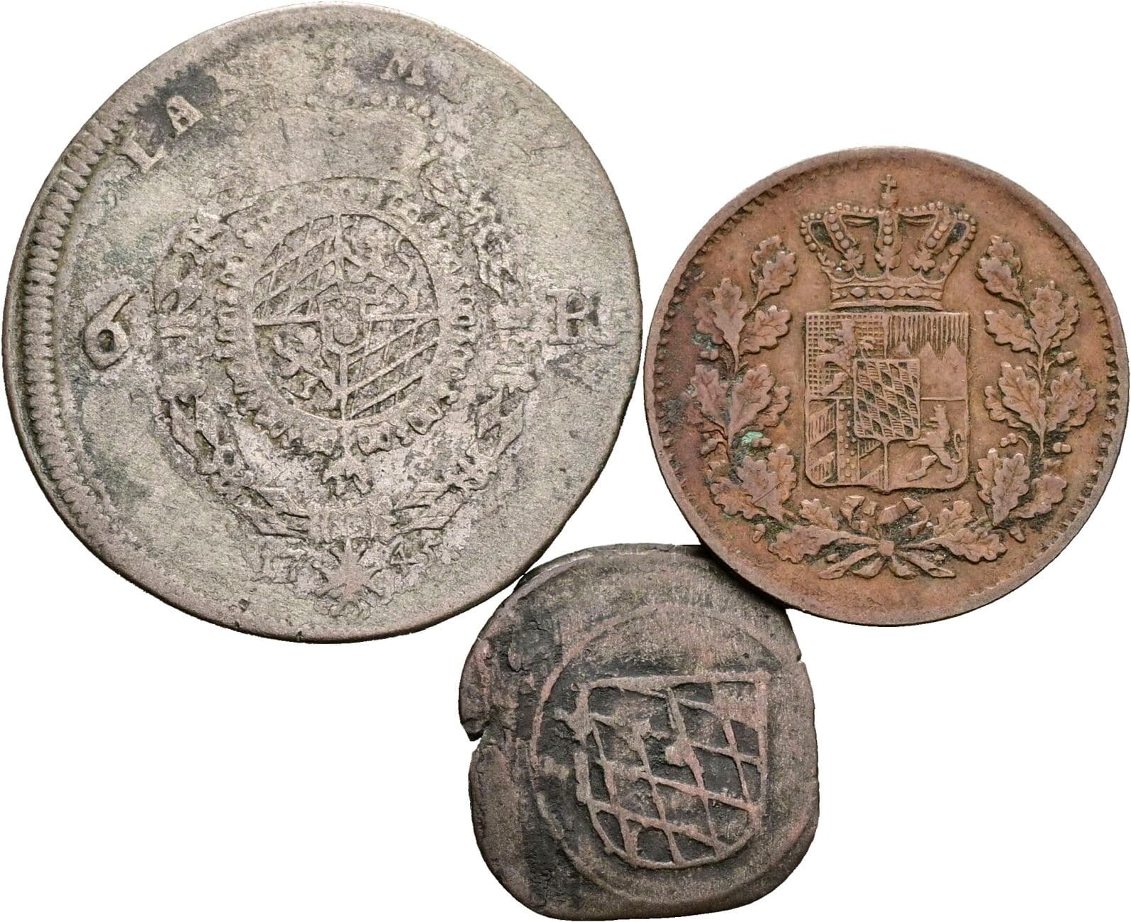 Lot 3 Stück Münzen