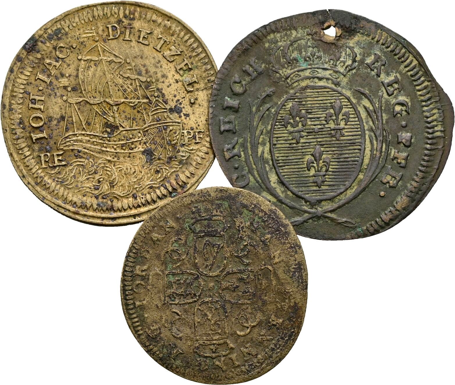 Lot 3 Stück Rechenspfennige