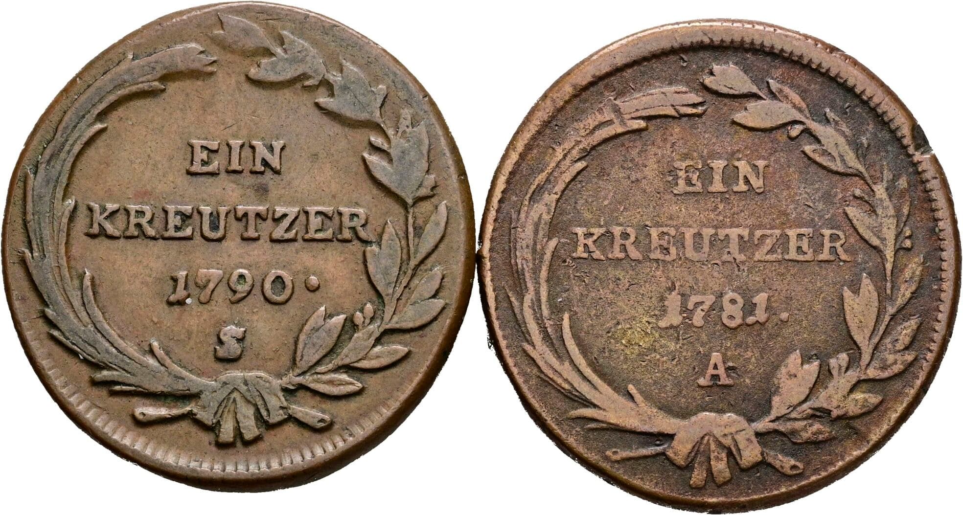 Lot 2 Stück 1 Kreuzer