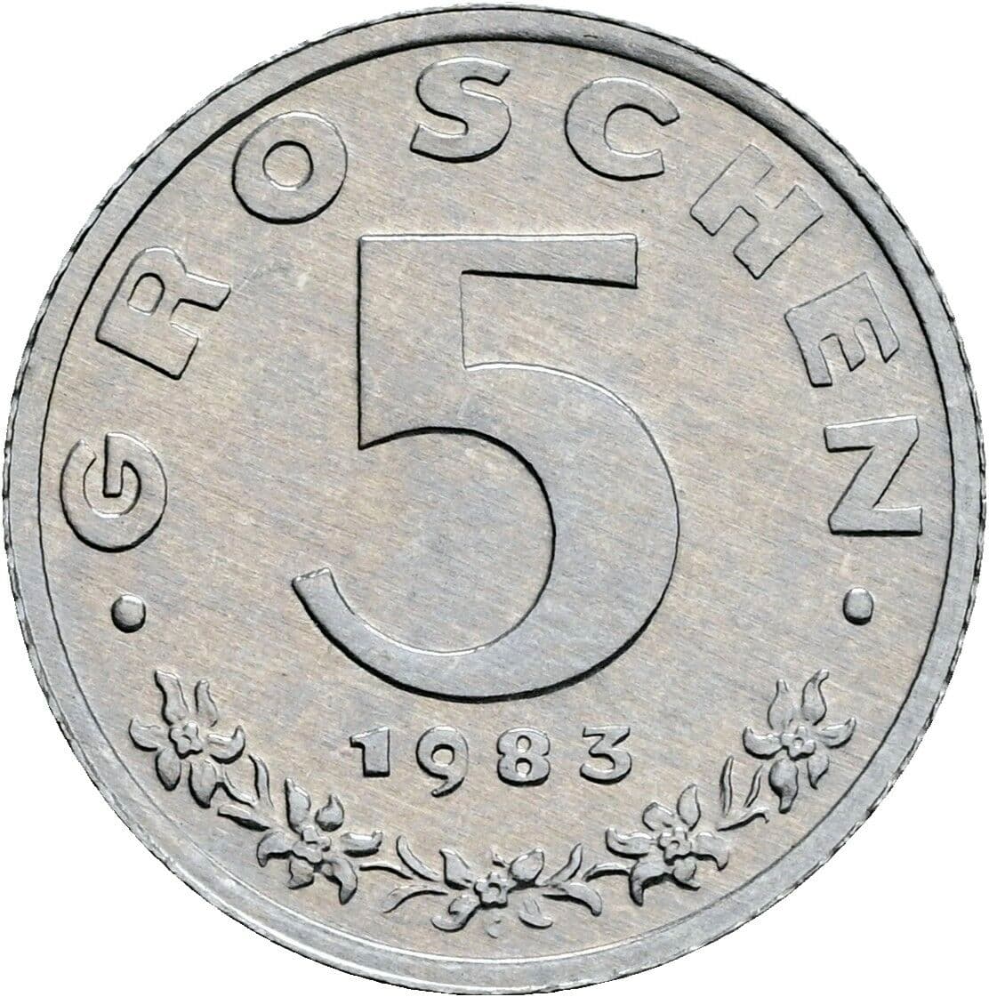 5 Groschen 1983 – Vorderseite