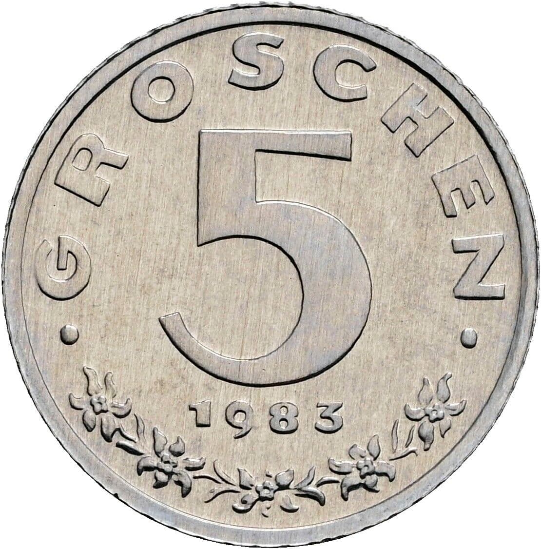5 Groschen 1983 – Vorderseite