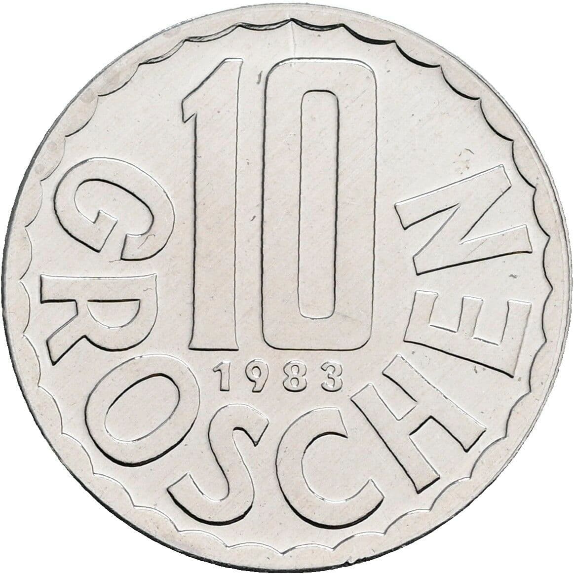 10 Groschen 1983 – Vorderseite
