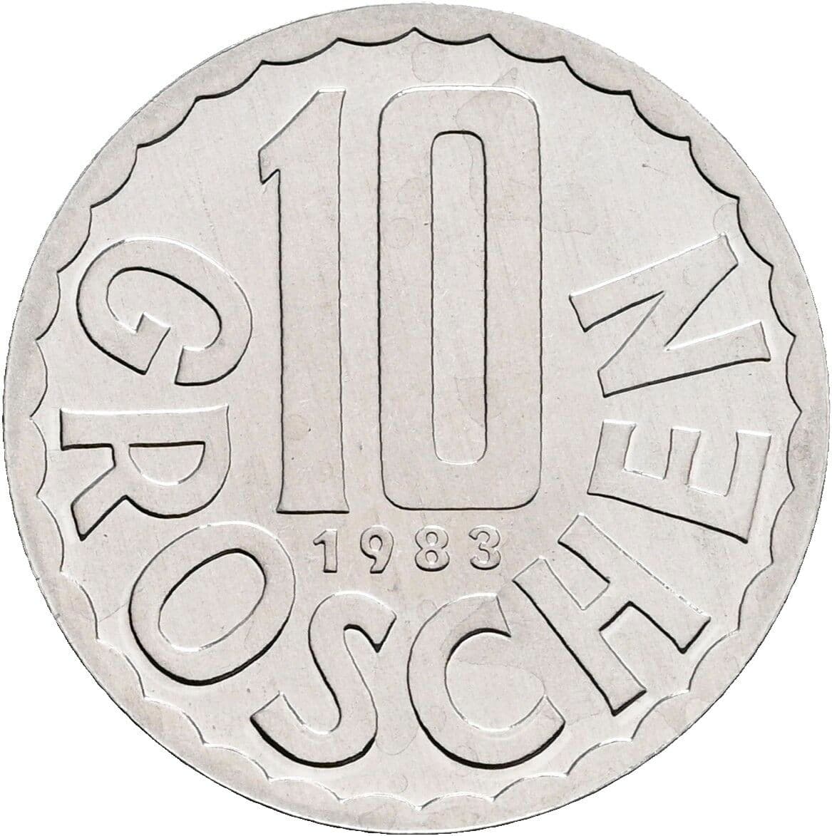 10 Groschen 1983 – Vorderseite