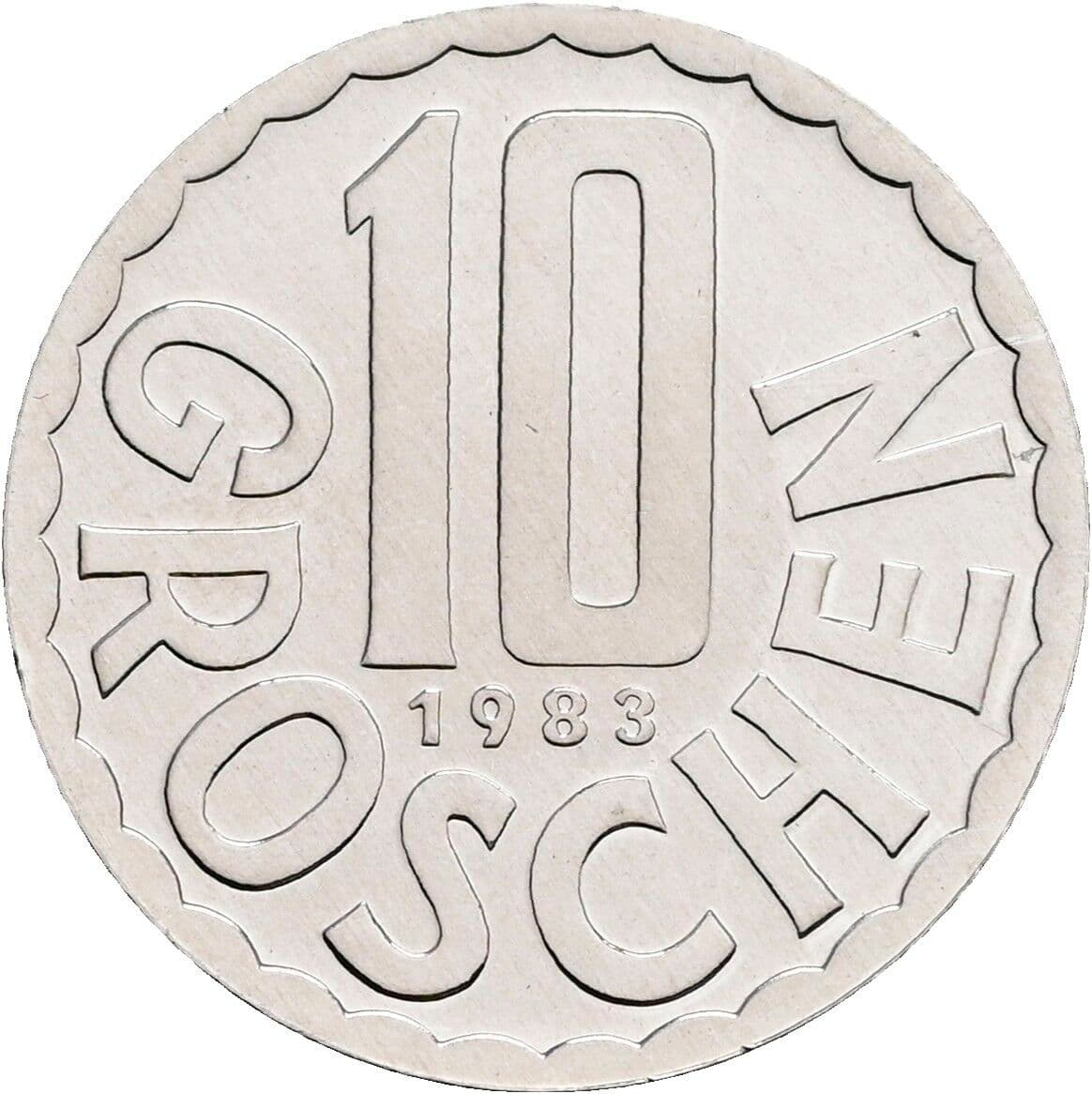 10 Groschen 1983 – Vorderseite