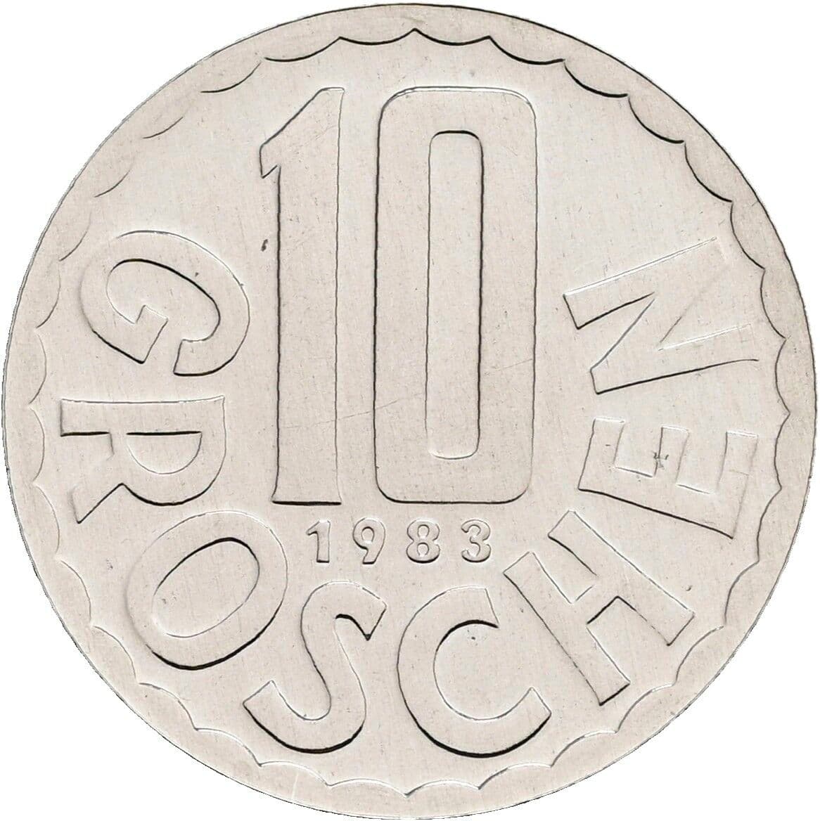 10 Groschen 1983 – Vorderseite