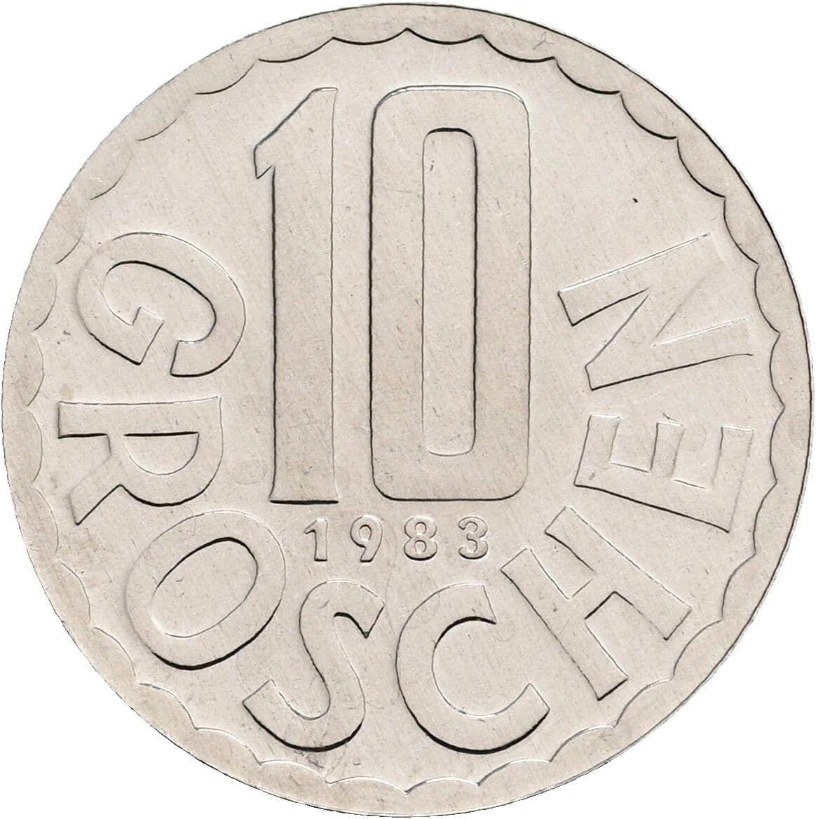 10 Groschen 1983 – Vorderseite