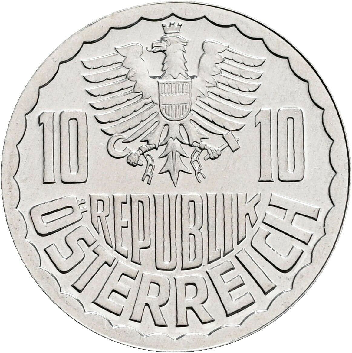 10 Groschen 1983 – Rückseite