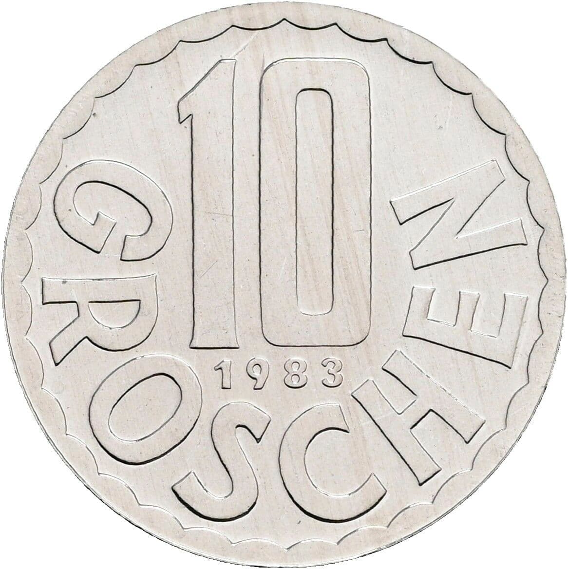 10 Groschen 1983 – Vorderseite