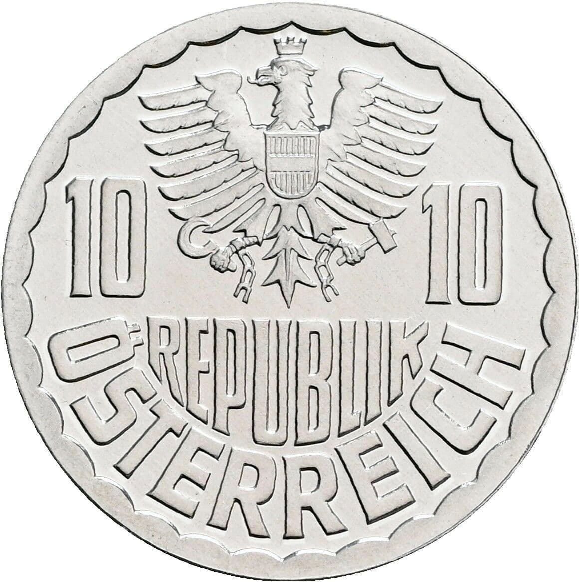 10 Groschen 1983 – Rückseite