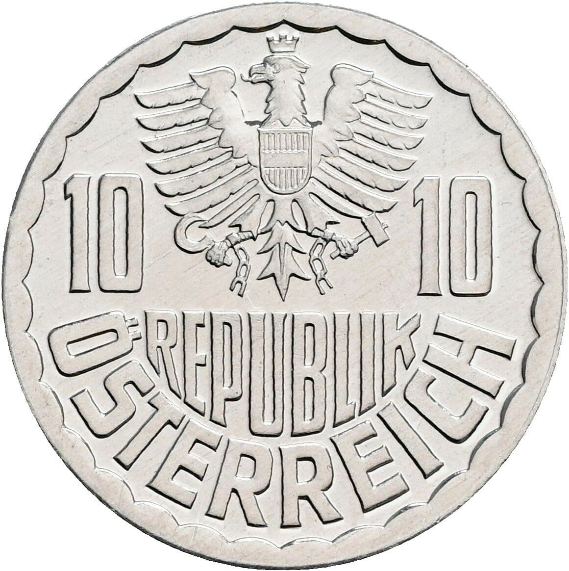 10 Groschen 1983 – Rückseite
