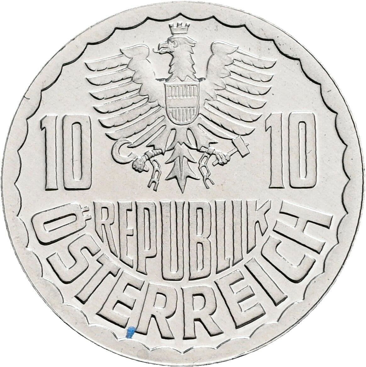 10 Groschen 1983 – Rückseite
