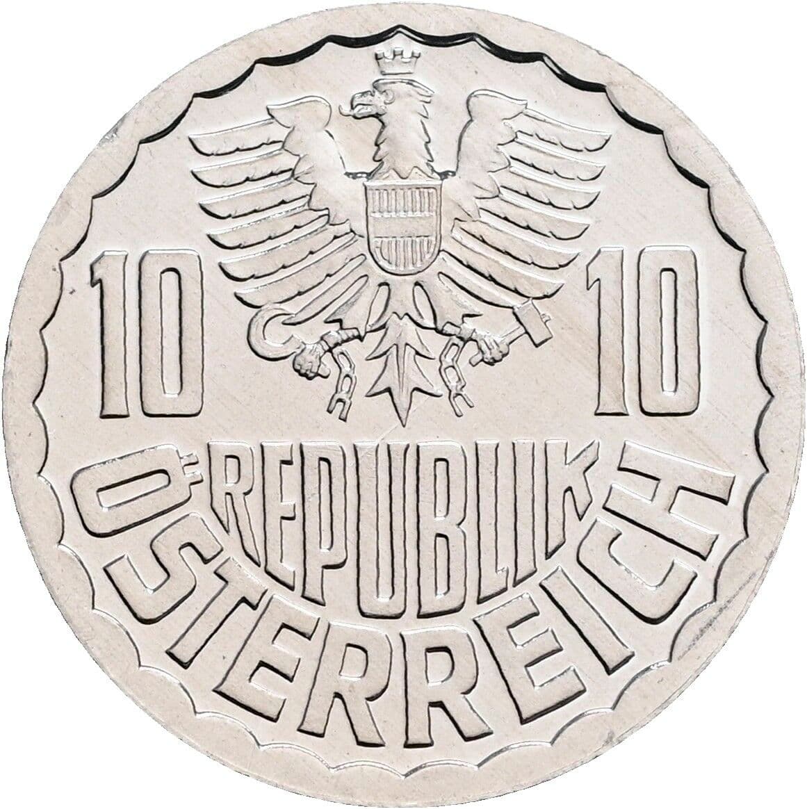 10 Groschen 1983 – Rückseite