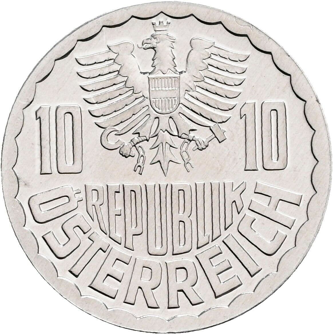 10 Groschen 1983 – Rückseite