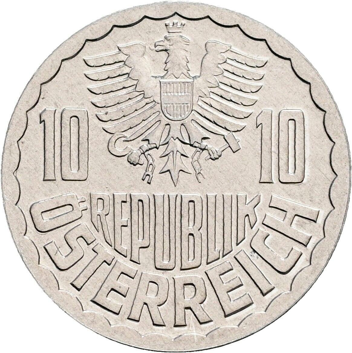 10 Groschen 1983 – Rückseite