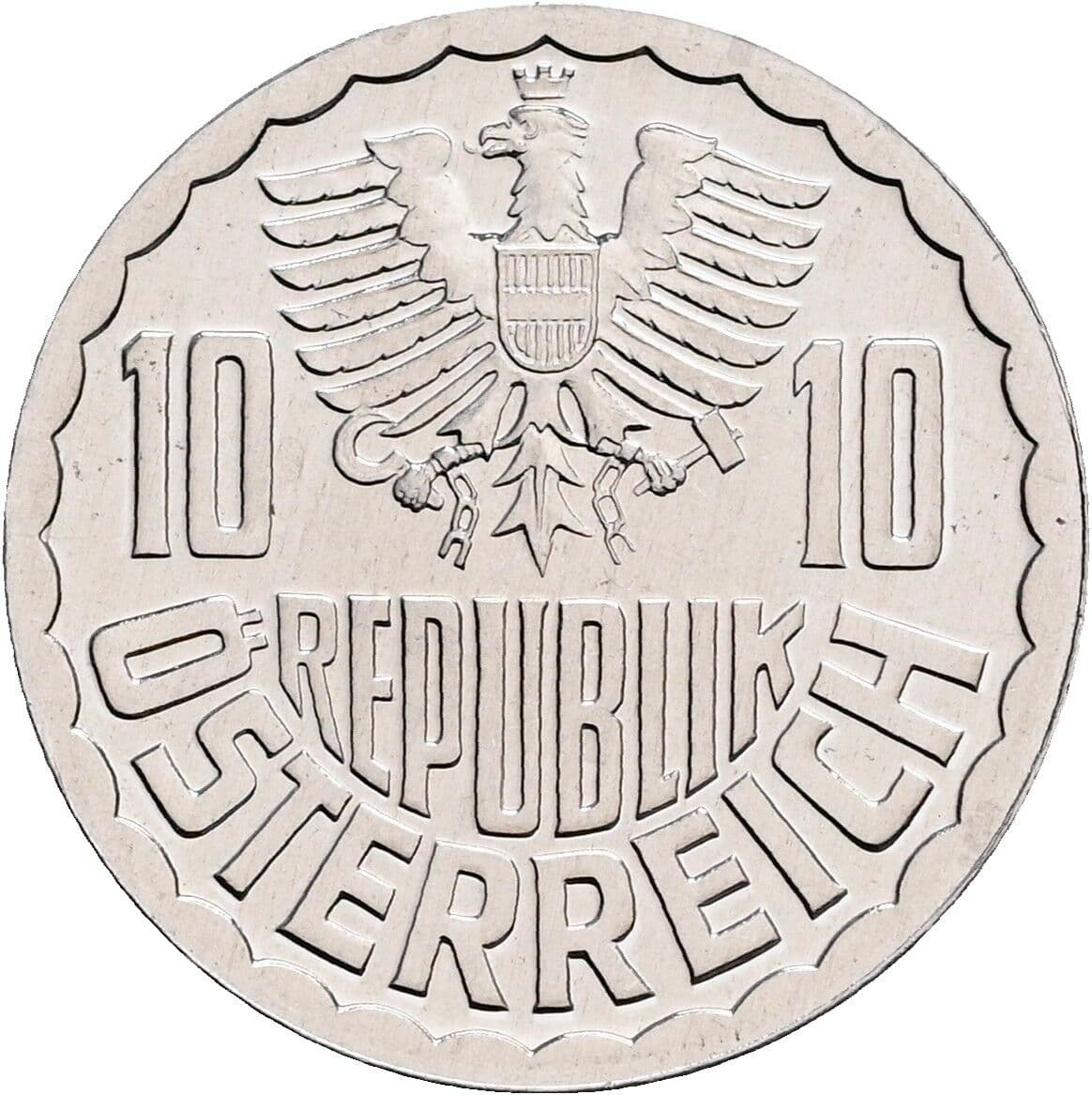 10 Groschen 1983 – Rückseite