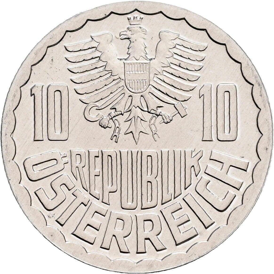10 Groschen 1983 – Rückseite