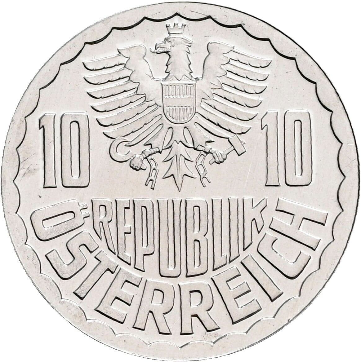 10 Groschen 1983 – Rückseite