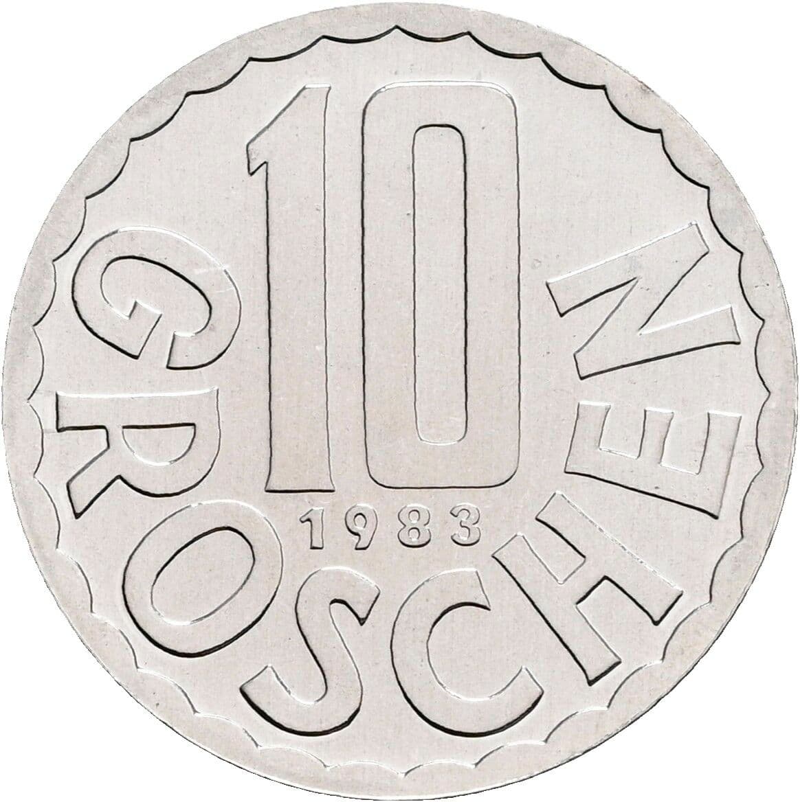 10 Groschen 1983 – Vorderseite