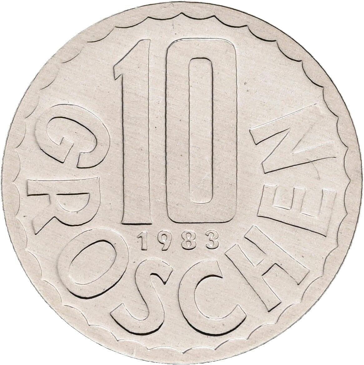 10 Groschen 1983 – Vorderseite