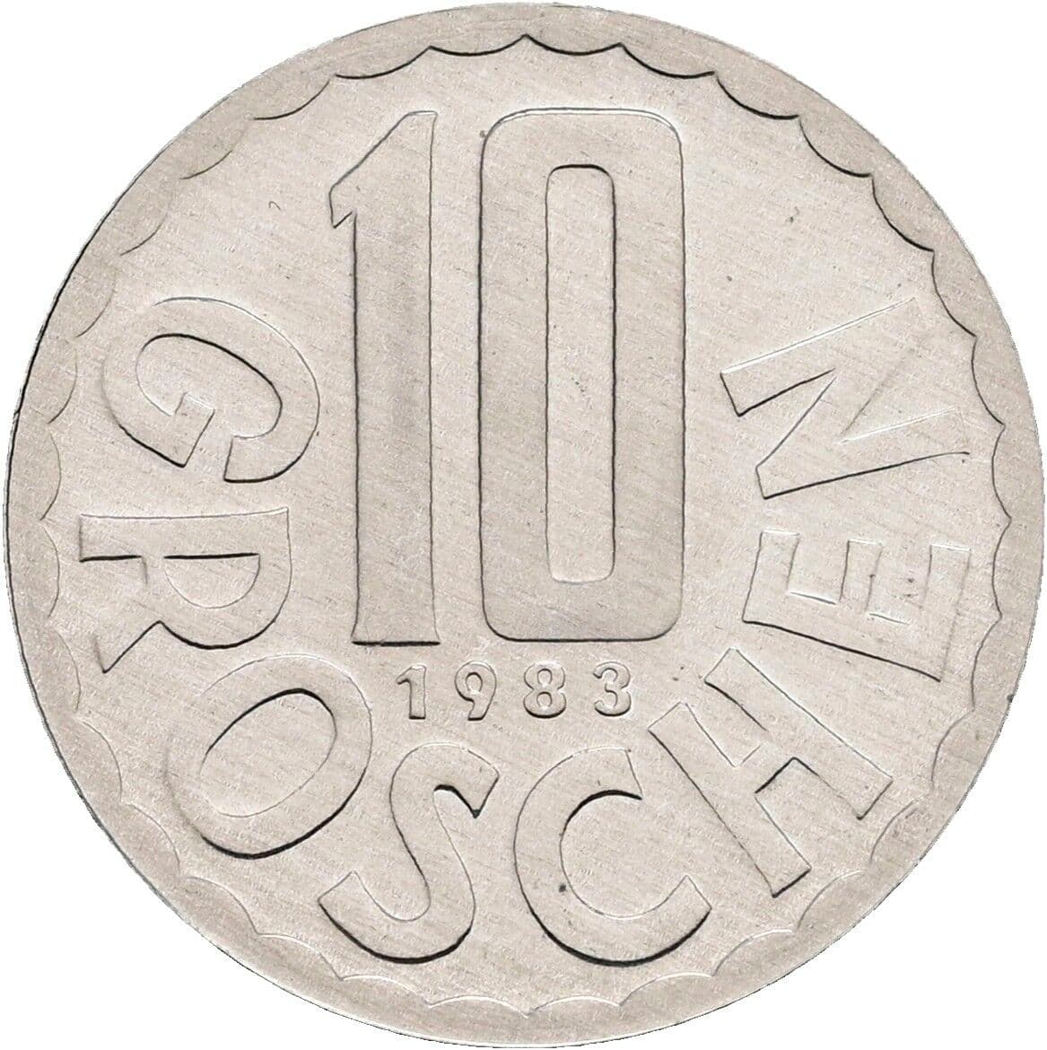 10 Groschen 1983 – Vorderseite