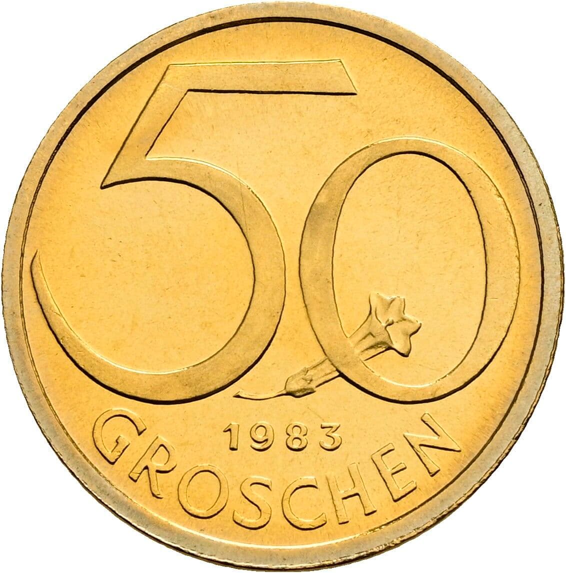 50 Groschen 1983 – Vorderseite
