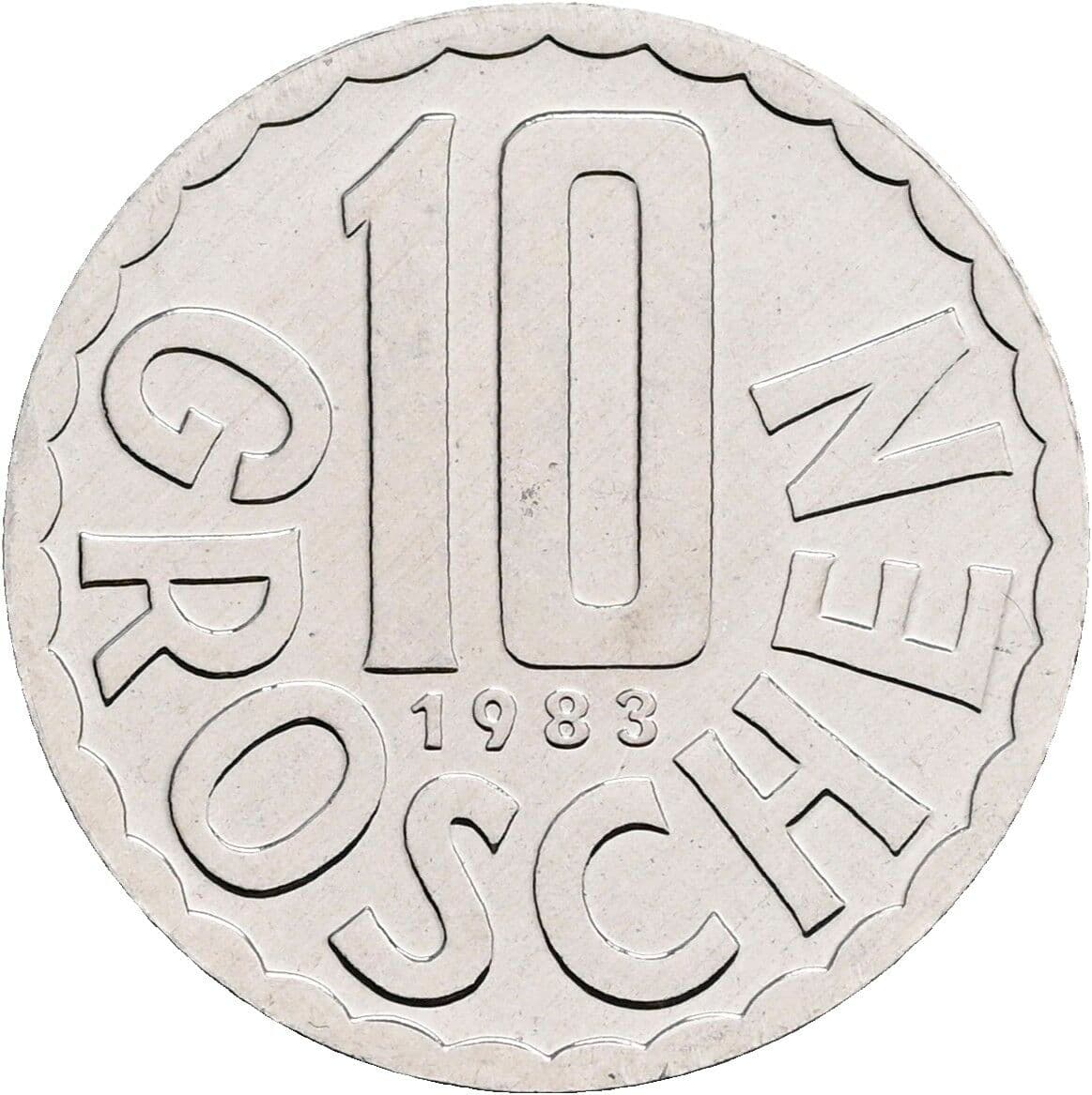 10 Groschen 1983 – Vorderseite
