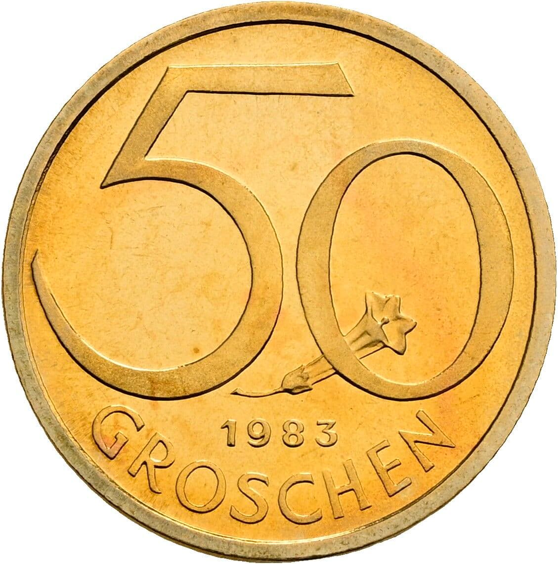 50 Groschen 1983 – Vorderseite