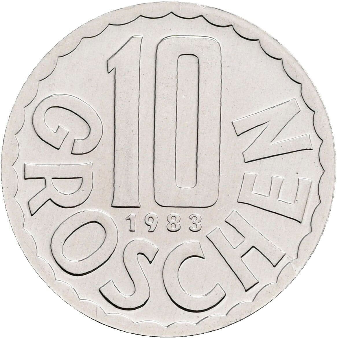 10 Groschen 1983 – Vorderseite