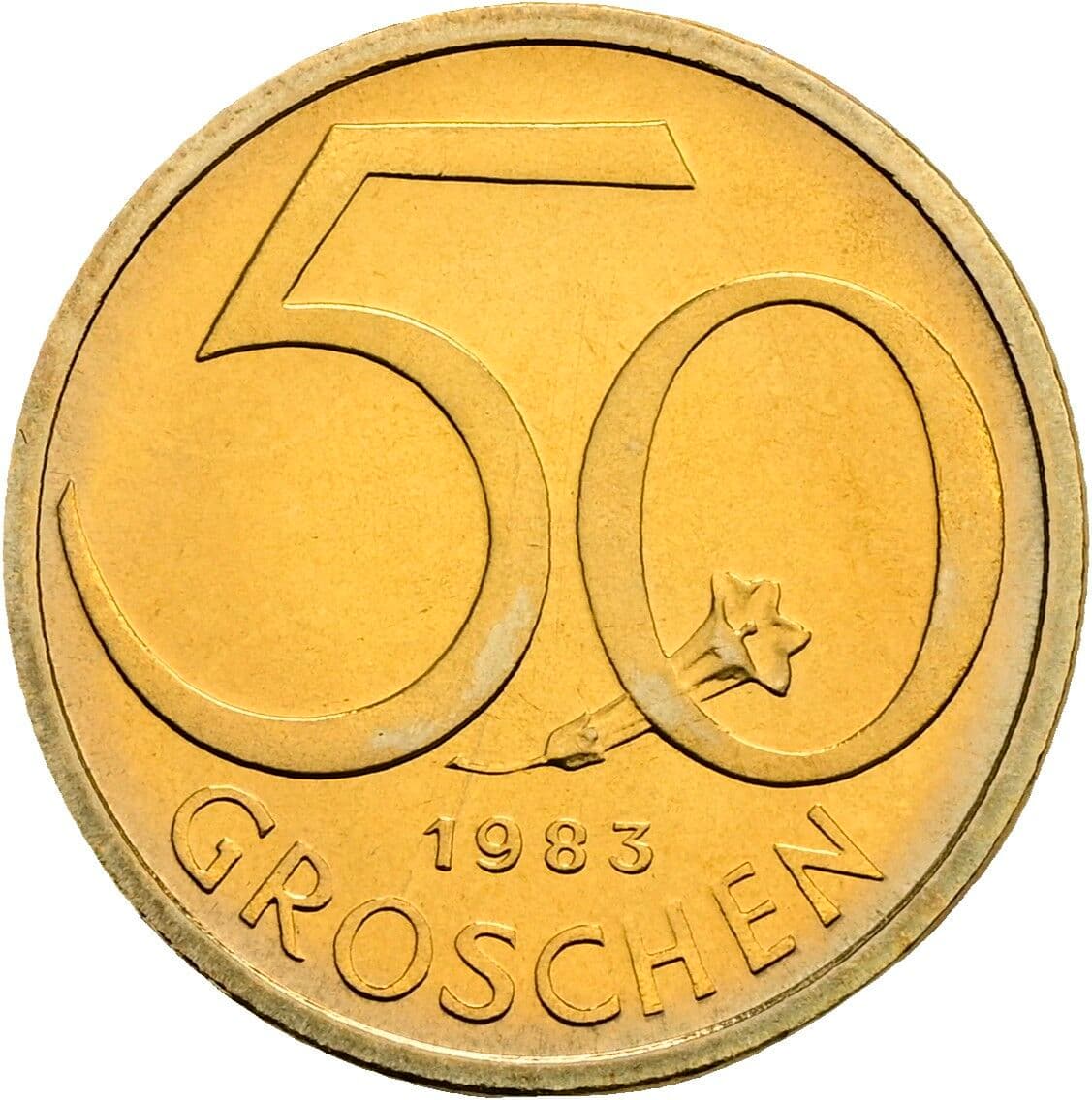 50 Groschen 1983 – Vorderseite