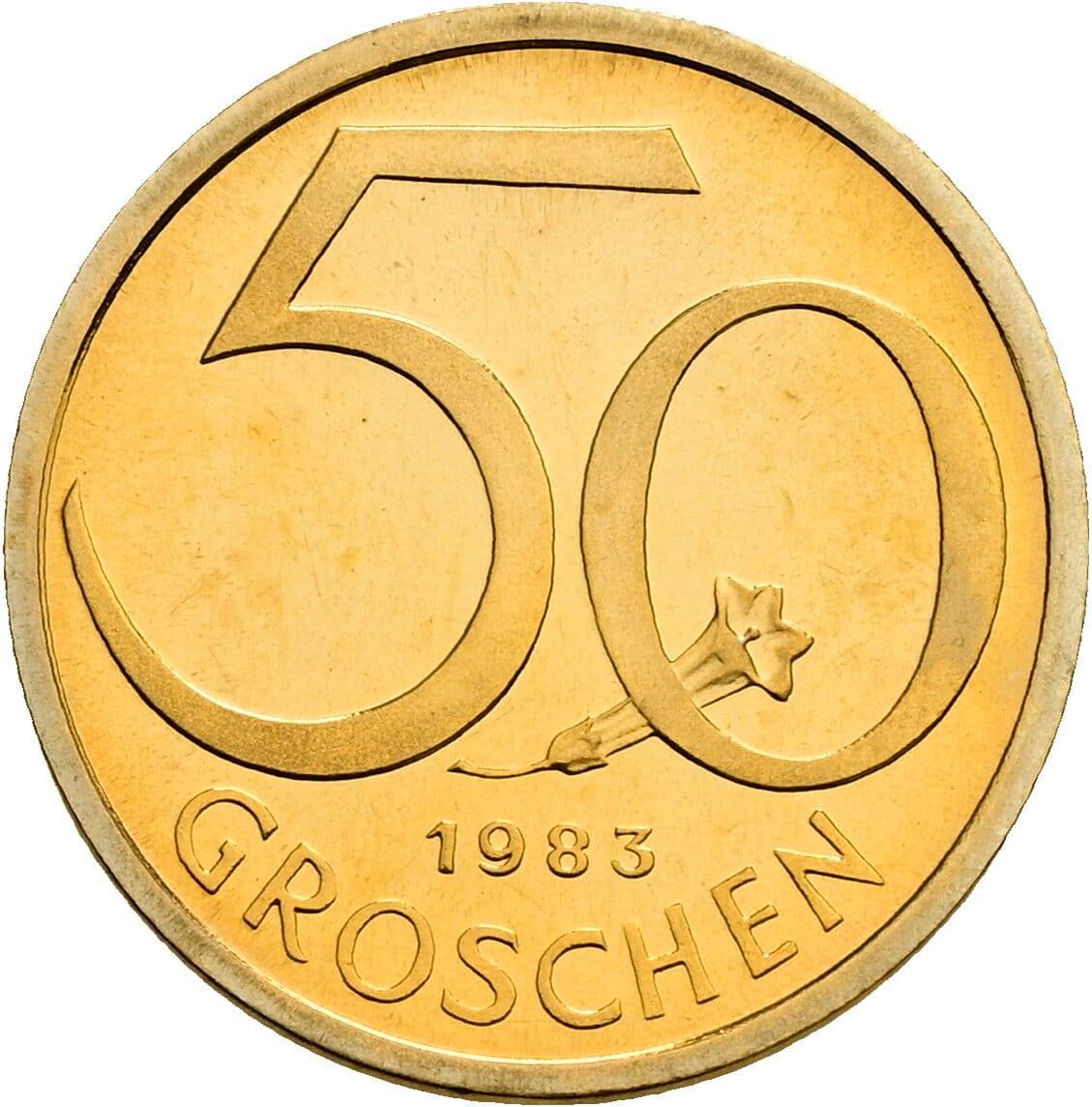 50 Groschen 1983 – Vorderseite