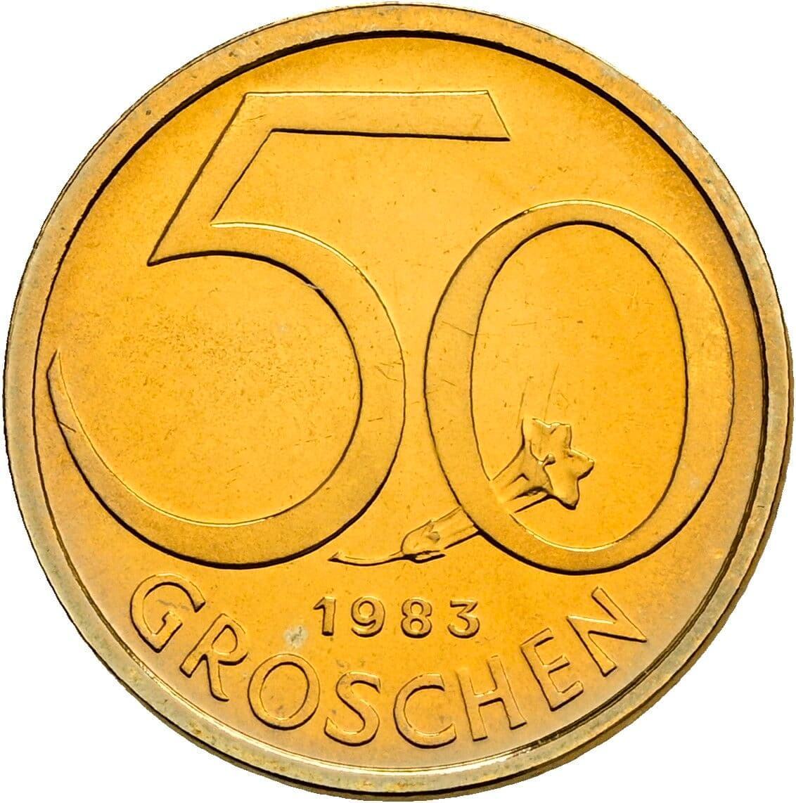 50 Groschen 1983 – Vorderseite